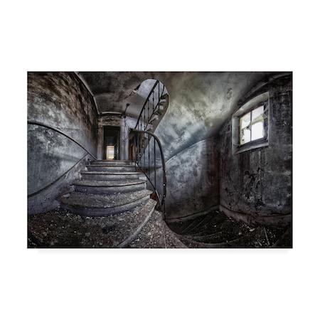 Francois Casanova 'Abandoned House Steps' Canvas Art,12x19